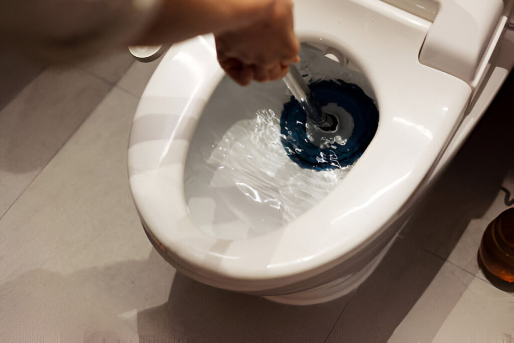 clogged toilet repair